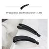 Hair Clamp Plastic Black Hairpin DIY Handmade Hairclip Woman Girl Party Hair Clip Accessories