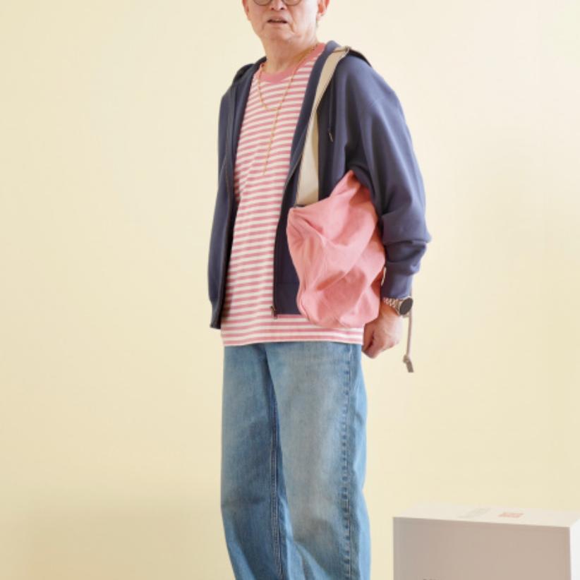 Uniqlo X JW Anderson Collaboration SS25 Embroidered Logo Zippered Loose Fit Hoodie Unisex Hoodies Blue 476229-67