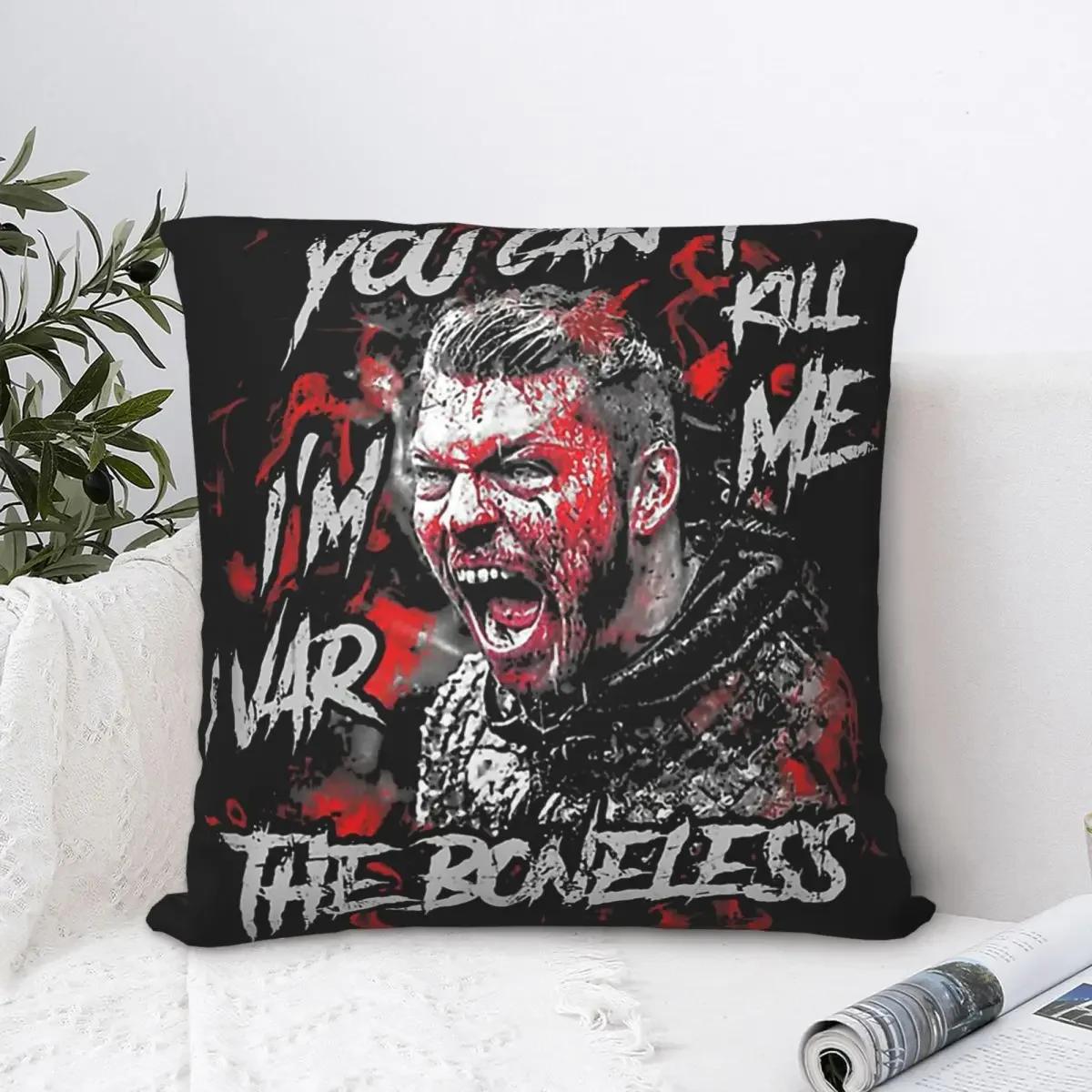 I M Ivar The Boneless Norse Men Pillowcase Viking Norse Mythology Backpack Cushion For Bedroom Chair Coussin Covers Decorative Peach skin 18*18(CM)-1Pcs