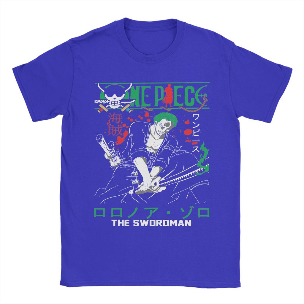 Roronoa Zoro T Shirt Mens  100 Cotton Humor TShirt O Neck Ones Pieces Tees Short Sleeve Clothing Adult