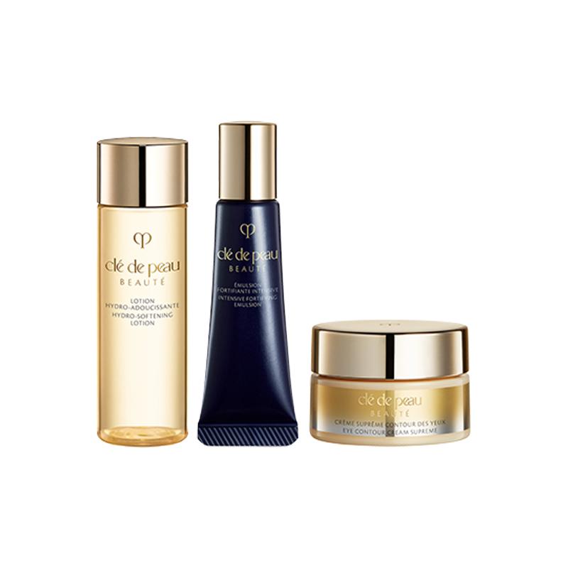 CPB Skin Key Diamond Radiance Royal Pattern Sample Pack Soothes and Firms Three-piece set B: 2ml eye cream, 30ml essence water, 12ml night lotion коричневый