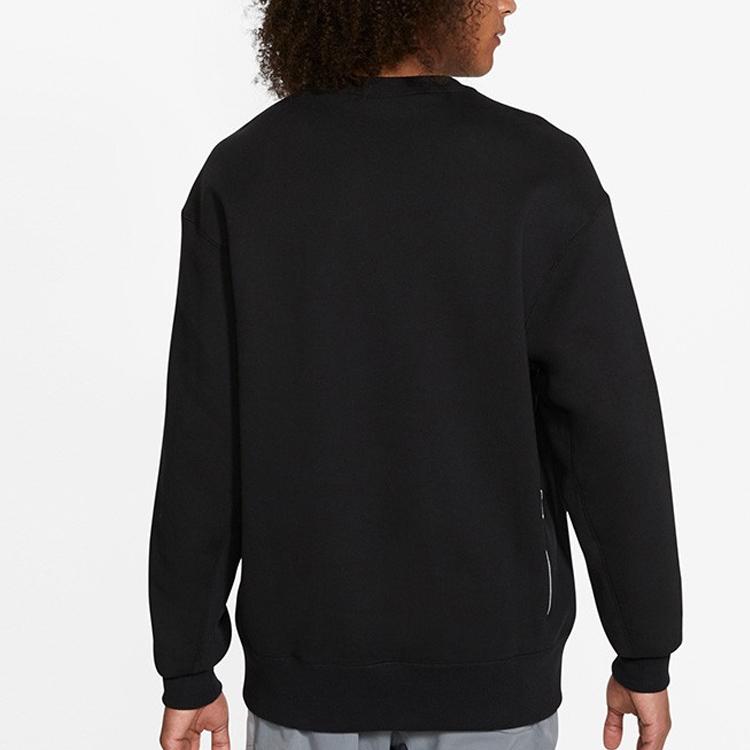 Nike Airmoji Series Sportswear Pullover Sweatshirt Men Tops Black CZ2362-010