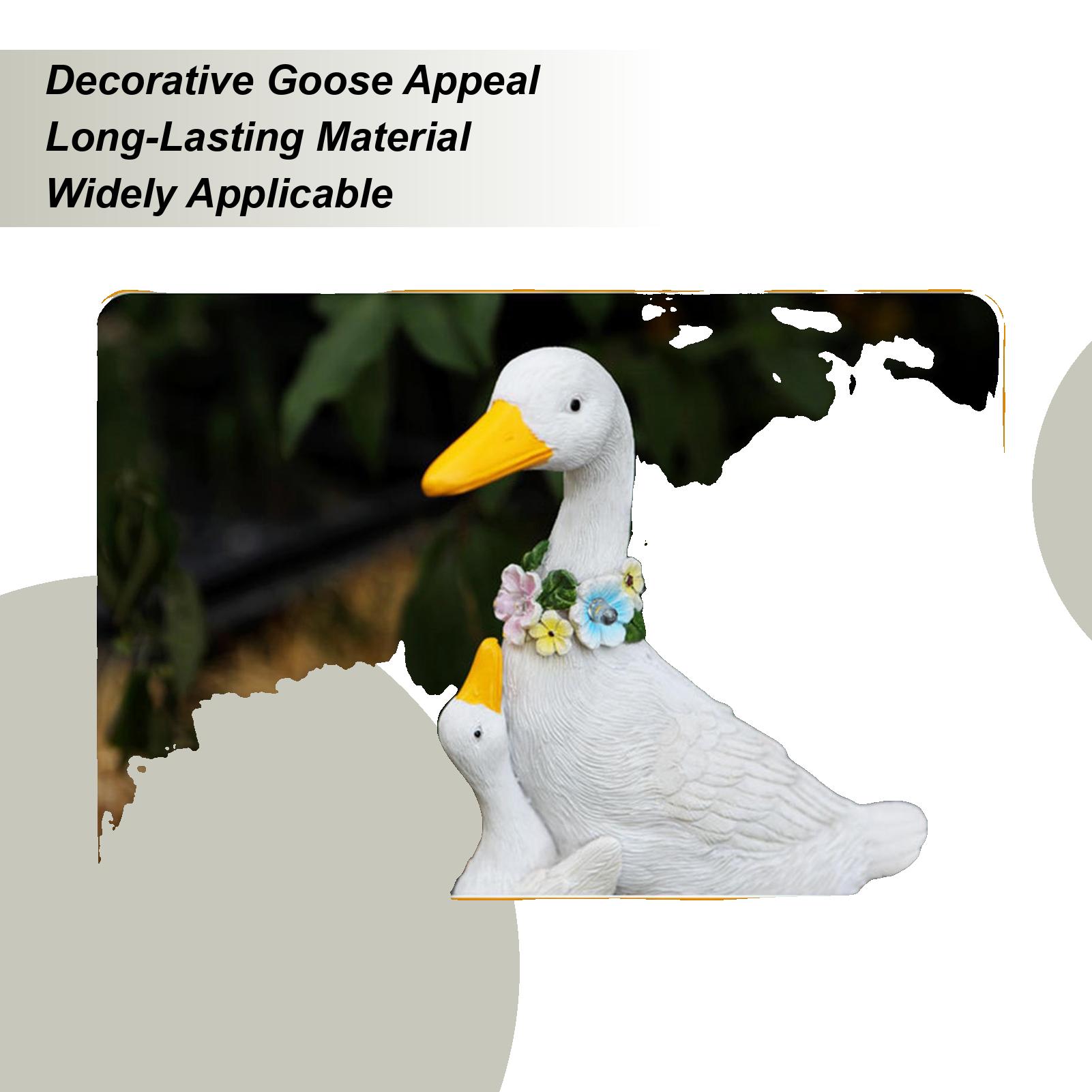 

Front Porch Goose Solar-Powered Resin Outdoor Decor Decorative Yard Figurines For Homeowners Gardeners Collectors Lawn Patio China Mainland