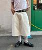 Tegseu Tx407 Bermuda Denim Shorts (Ivory)
