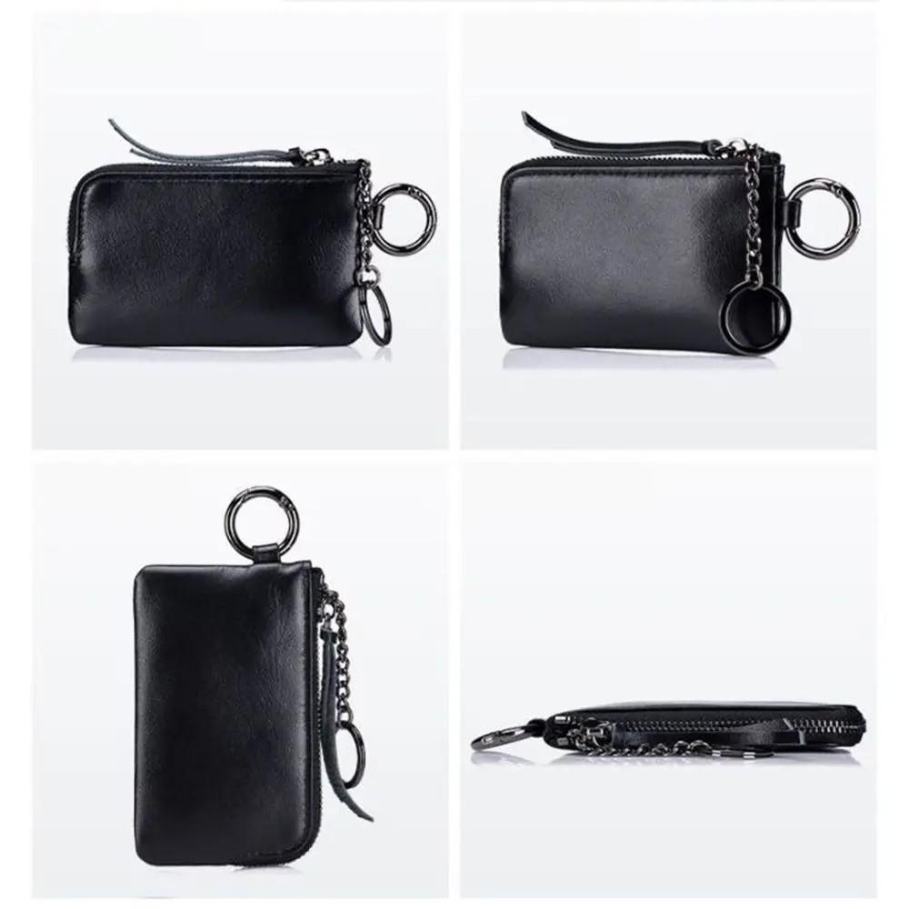 Soft Mini Coin Purse PU Key Holder Purse Simple Card Holder  Outdoor