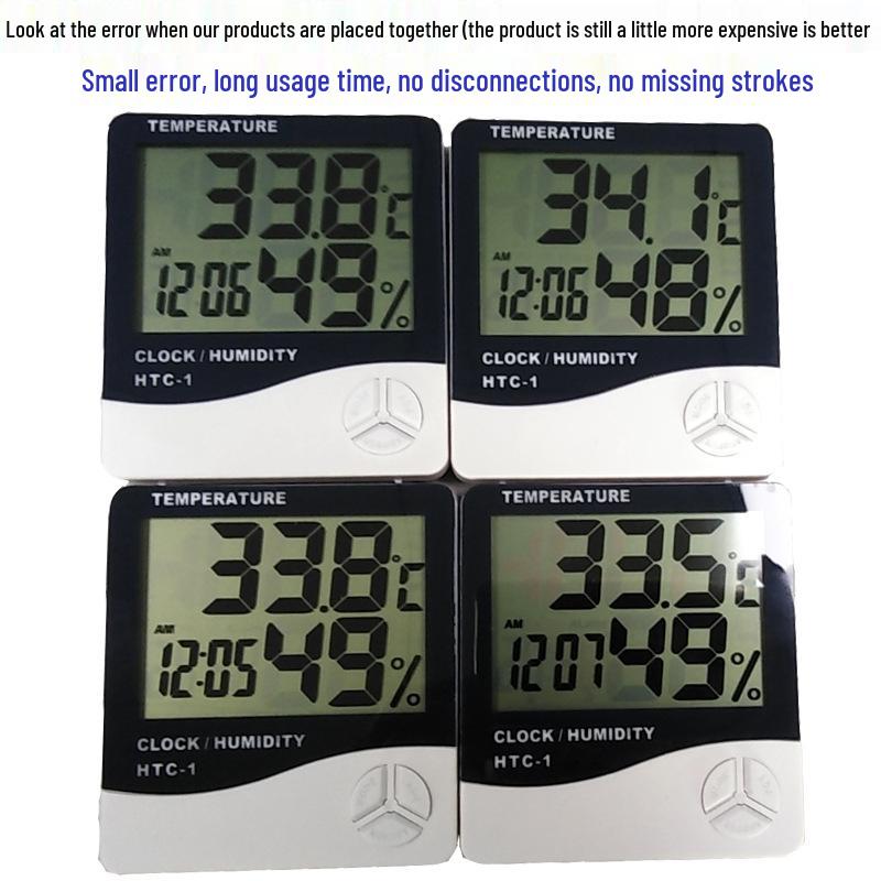 HTC-1 High Precision Indoor Thermohygrometer for Household, Pet Rooms, and Baby Rooms