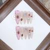 Handmade Phototherapy Wear Strawberry Jam Long Thin Dog High-end Cat Eye Style New Manicure Sticker