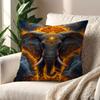 Elephant Cushion Cover For Pillow Printing Sofa Decoration Home Car Room Coffee Shop Office Nordic Simplicity