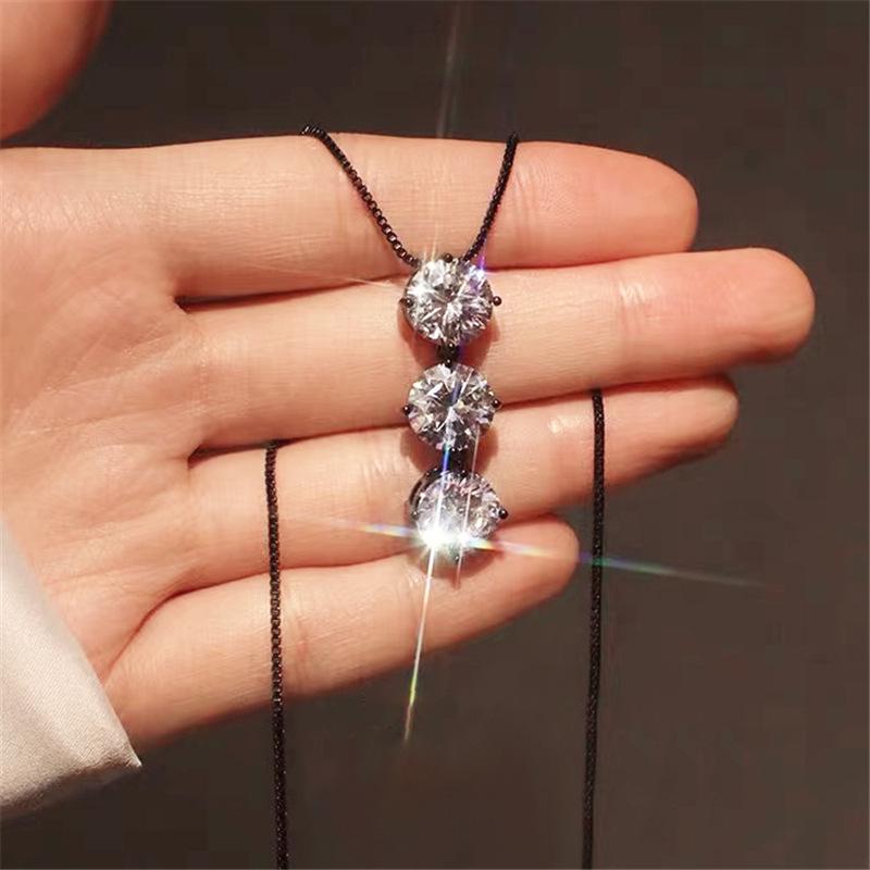 French Style High-End Rhinestone Necklace - Versatile Japanese Korean Fashion