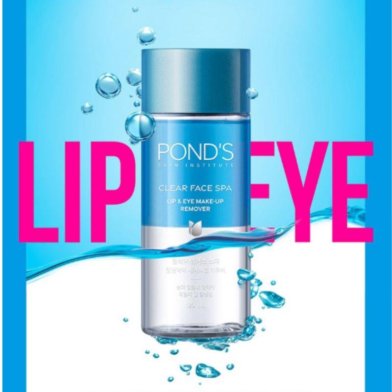 Pond's Clear Face Spa Lip & Eye Makeup Remover 120ml – Gentle Waterproof Makeup Remover