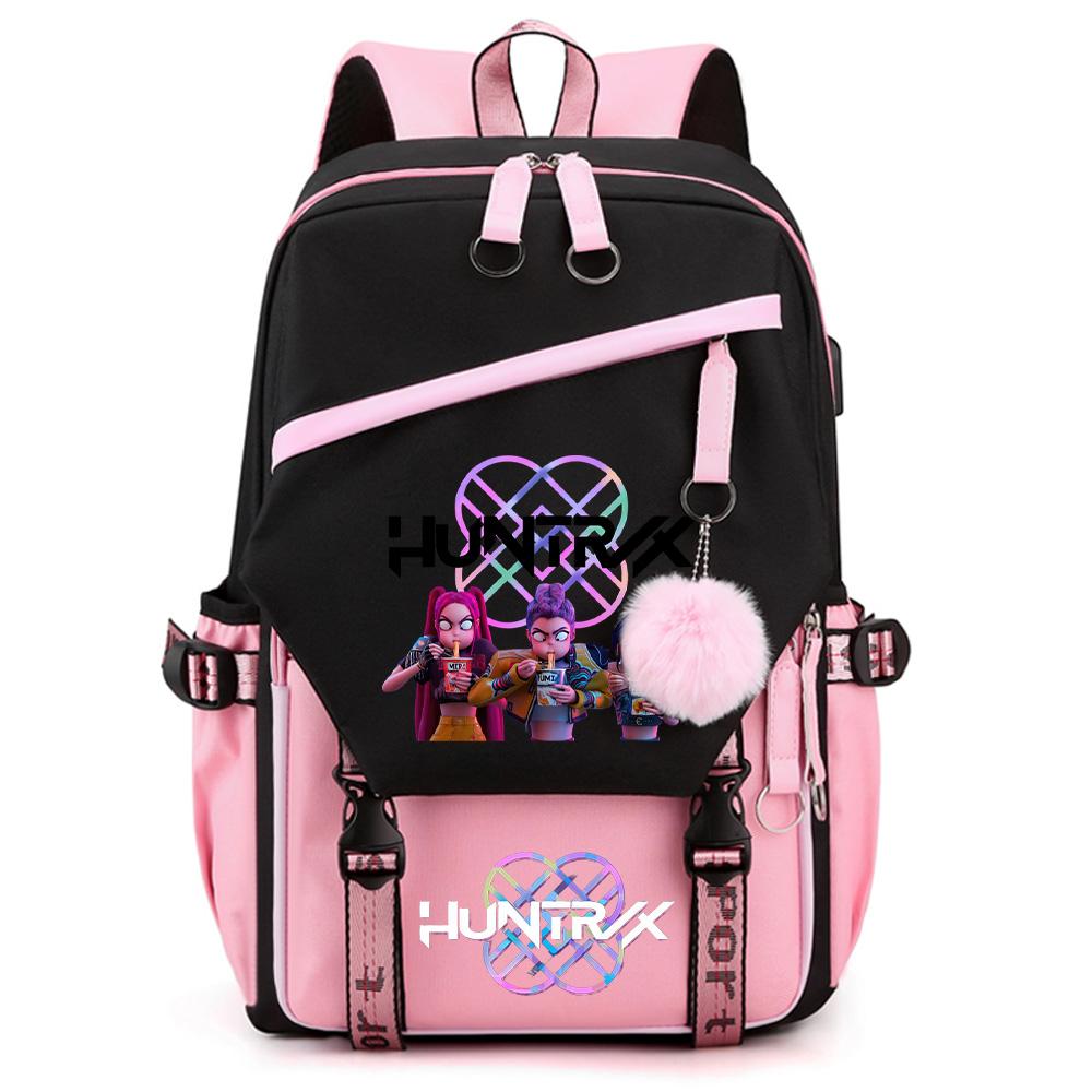 Cartoon K-pop Demon Hunters Printed Large Capacity Backpack for Teenger Student Girl Boy Back To School Bookbag Women Waterproof Travel Bag Kid Gift
