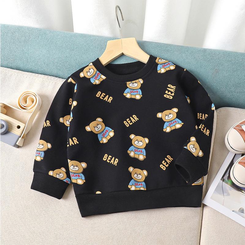 Children's Hoodie Undercoat Spring and Autumn Boys and Girls Cartoon Single Hoodie