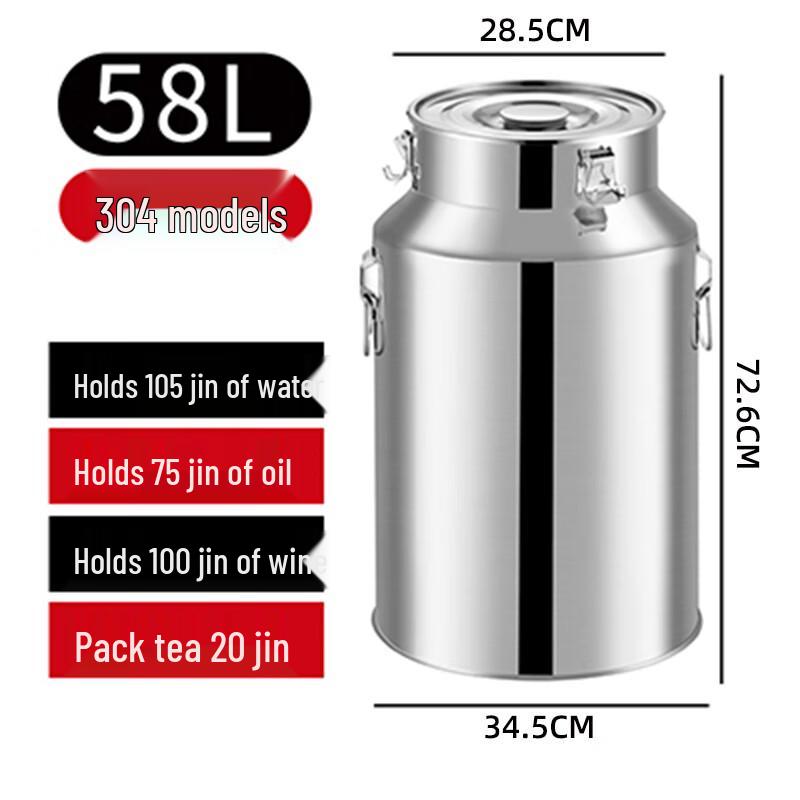 Герметичный бочонок Wuhe из нержавеющей стали 304