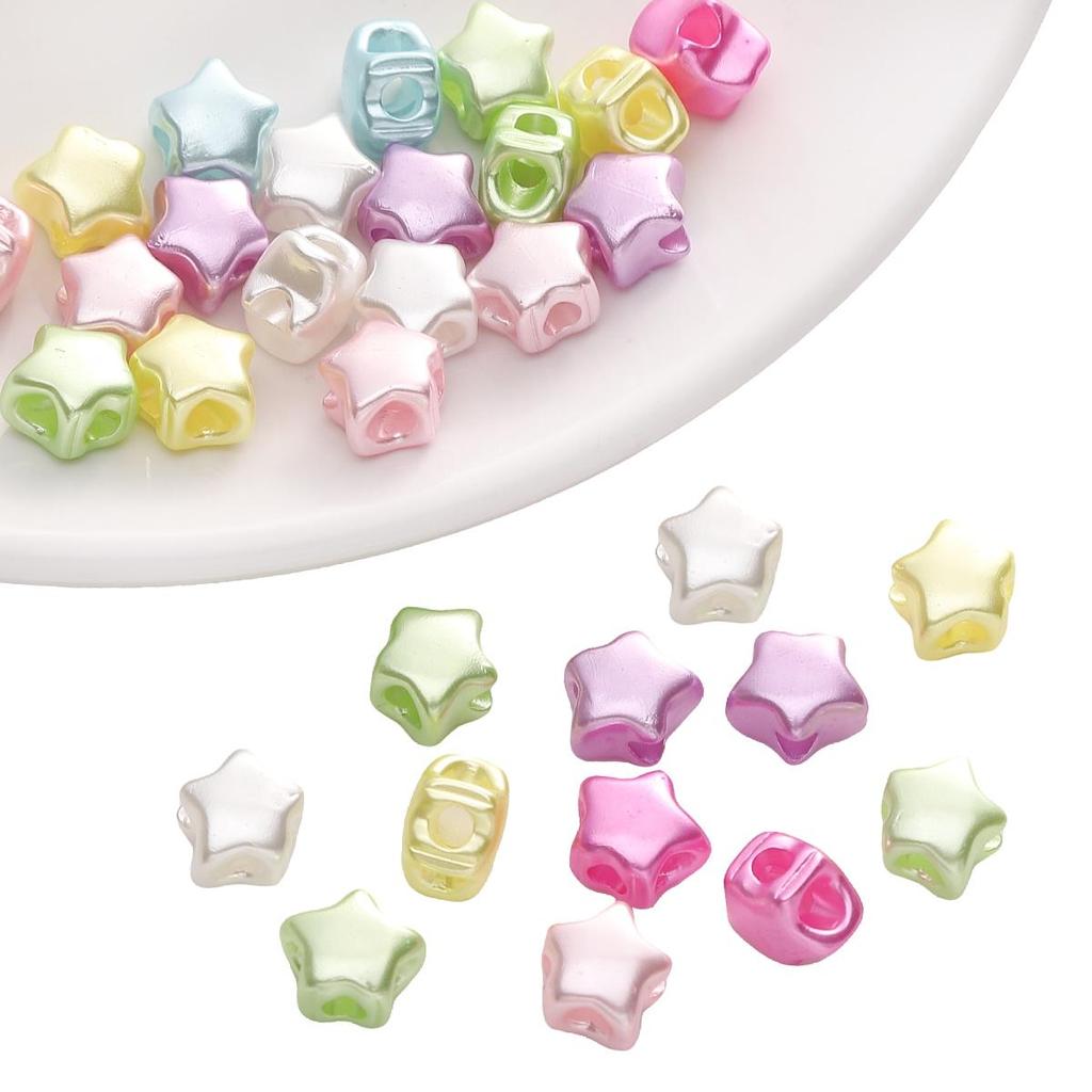 Acrylperle Fünf-Sterne Vier-Wege Perlen Für DIY Halskette Armband Ohrringe Schmuckherstellung Bastelzubehör