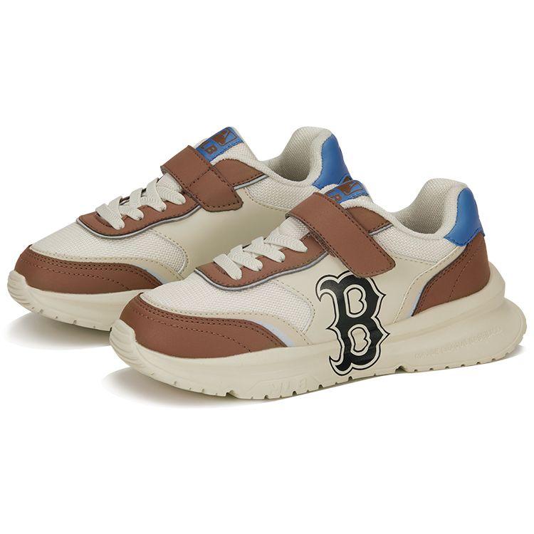 MLB Chunky Runner Boston Red Sox Comfortable Non-Slip Durable Low-Top Sneakers Kids Sneakers Brown 7ASXXA13N-43BRS