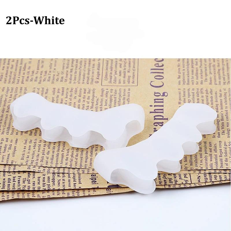 2/6Pcs Soft Silicone Toe Separator Bunion Corrector Toe Spacers Toe Straightener Relieve Foot Pain Plantar Fasciitis Foot Tool