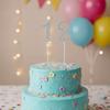 Glitter Cake Plugin Set Rhinestone Birthday Candle Holder Digital Cakes Dessert Decor  Party