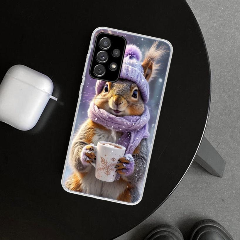 

Animal Squirrel Phone Case Cover for Samsung Galaxy A12 A22 A32 A52 A72 A02S A51 A50S A31 A20S A10S Note 20 Ultra 10 Plus Galaxy Samsung A22 4G