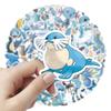 10/30/50pcs Blue Cute  Stickers Kawaii Pikachu Anime Decal DIY Nootebook Suitcase Water Bottle Cartoon Graffiti Sticker