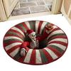 3D Rug 3D Mat Floor Christmas Decor Skull Non-Slip Visual Door Carpet For Kitchen Entryway Entrance Indoor Bathroom Bedroom