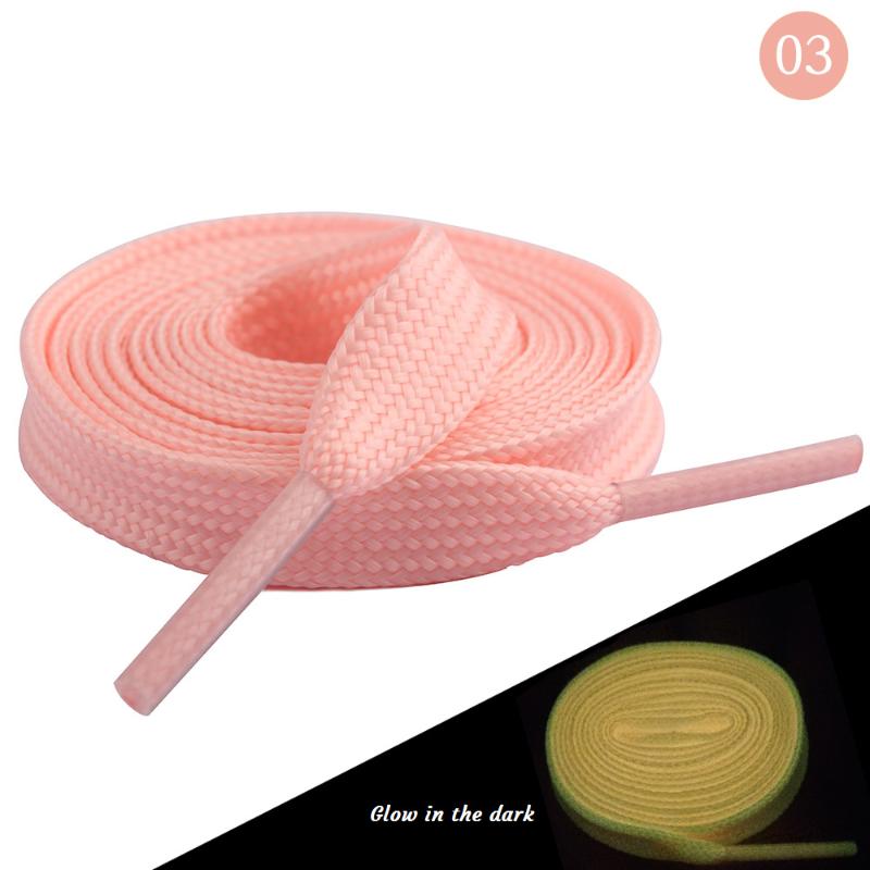 1Pair 120Cm Fluorescent Shoelace Luminous Shoelaces Flat Sneakers Canvas Shoe Laces Glow In The Dark Night Color
