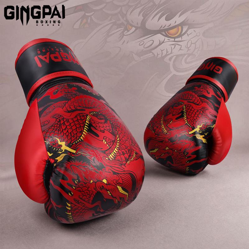 10/12/14oz Boxing Gloves Professional Adult Sanda Muay Thai Fighting Gloves Men and Women Training Sandbag Free Fight MMA