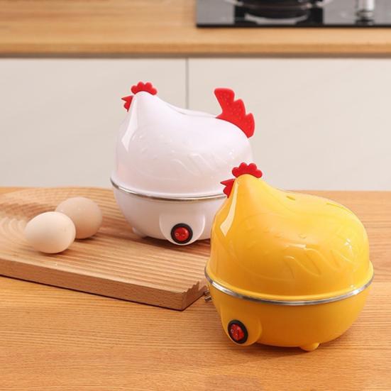 Elektrischer Eierkocher Hühnerförmiger Eierdampfer Große Kapazität Automatisch Steckerfertig Haushalts-Eierdampfer Kocher