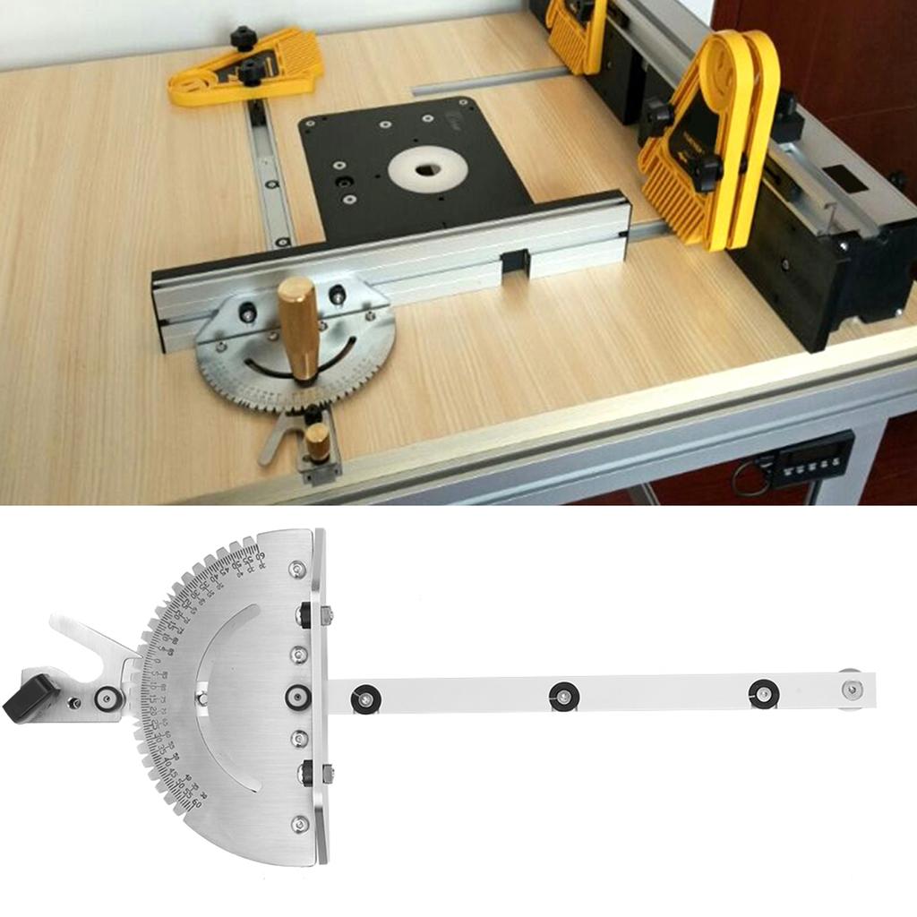 Woodworking Tool Aluminum Push Handle Miter Gauge for Table Saw Band Saw Router Table