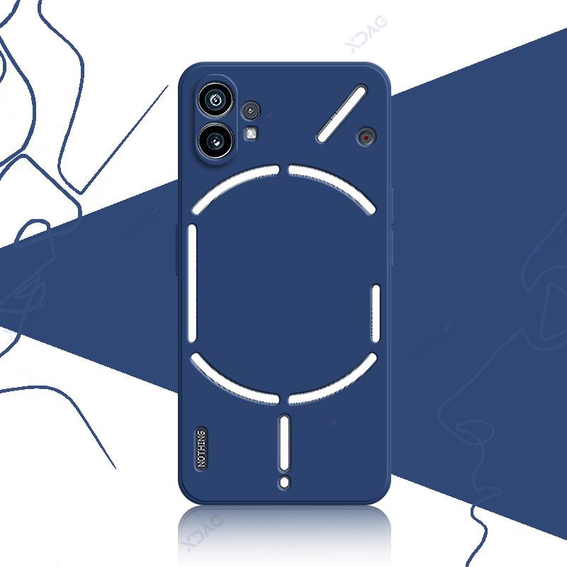 Handyhülle für Nothing Phone 1 NothingPhone1 5G 360 Weich Luxus Quadratisch Flüssigsilikon Rückseite Wasserdichte Tasche