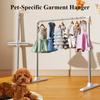 Eary Metal Pet Hanger Stable Dog Clothes Rack Stand Storage Coat Rack Hanger Width Adjustable Phone Tablet Holder for 4-12.9"
