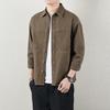 Autumn New Men's Shirt Long-sleeved Casual Loose Cotton Washed Shirt Men's Work Jacket