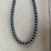 Used Black pearl necklace 7.5~8.0