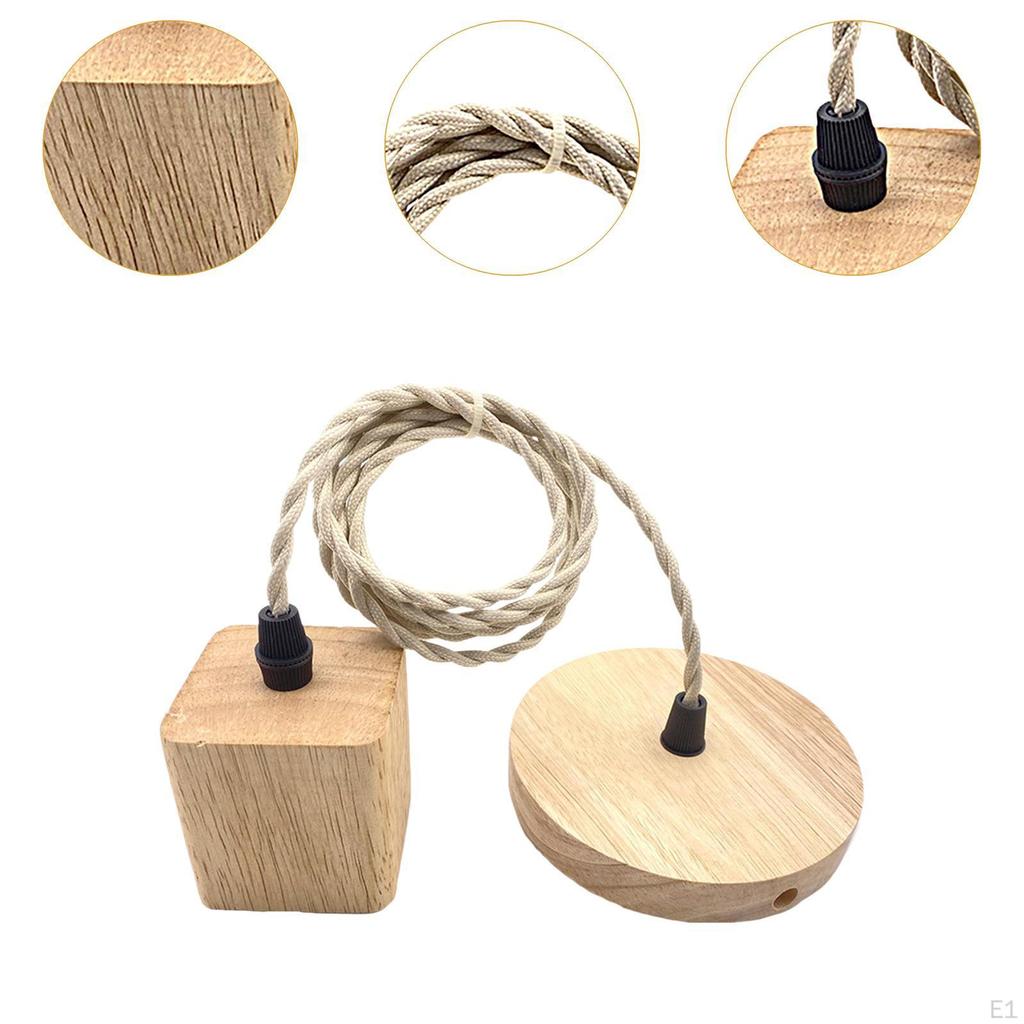 Pendant Light Cord Hanging Vintage Lamp Fitting for Bedroom