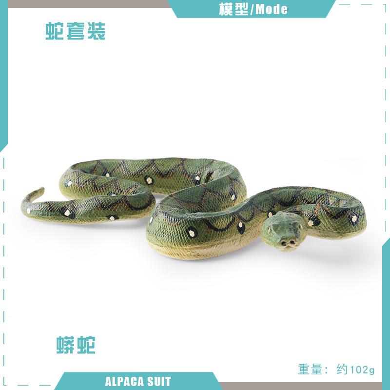 Simulation Amphibian Reptile Python Model Rattlesnake Cobra Trick Static Desktop Decoration Ornament