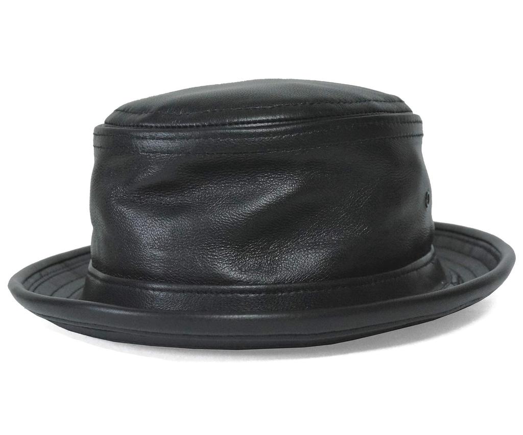 [New York Hat] 9246 Lambskin Stingy (Black, M)
