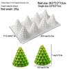 Shenhong Christmas Silicone Mold: 6-Cavity Tree & Santa Decorations for Mousse Cake and Chocolate Baking