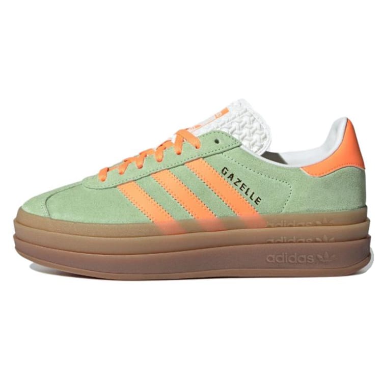 Gazelle Wmns Adidas Originals Bold Зеленая Искра Кричащий Оранжевый Женские IH7495 Green Orange