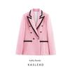Kaslead New Women Clothes Western Style Fashion Simple and Versatile Contrast Color Blazers