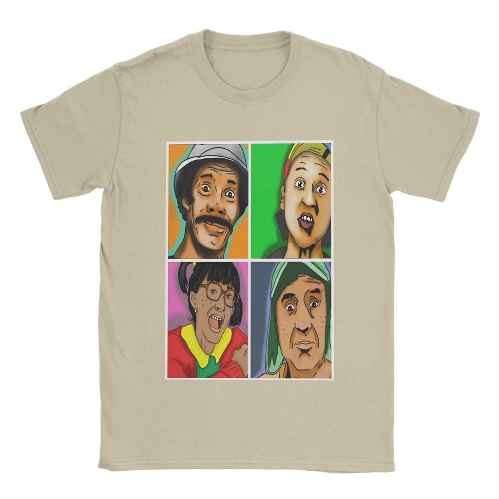 TShirts Unisex El Chavo Del Ocho Fashion Pure Cotton Tees Round Collar Short Sleeve T Shirt Summer Clothes