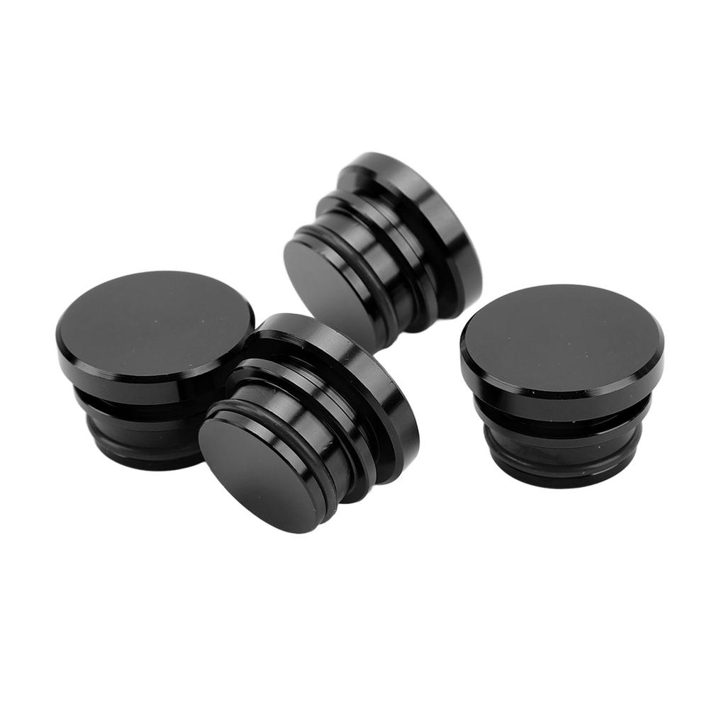 4 Pcs Cigarette Lighter Plug Socket Cap Aluminium Alloy Power Outlet Dust Cover for Vehicles with 12V Accessory Plug