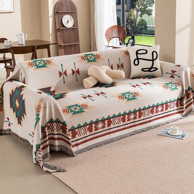 Copridivano a pattern geometrico parabolico - Coperta morbida reversibile per divano - Copridivano bohémien - Decorazione per animali domestici e bambini oversize