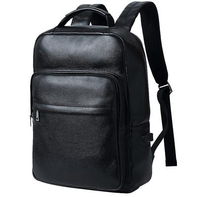 Ariga Herren Rucksack aus echtem Leder, passend für 15,6-Zoll-Laptop, A4-Format, großes Fassungsvermögen, multifunktional, beliebter Business-Rucksack für den Weg zur Arbeit,