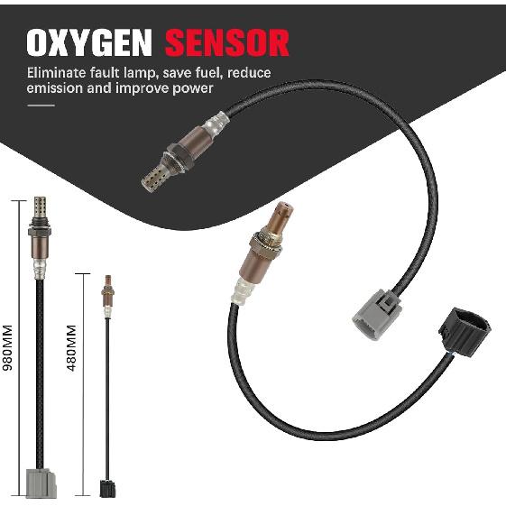Oxygen Sensor Upstream and Downstream for Mazda 3 2006 2007 2008 2009 2.0L 2.3L, O2 Sensor Replacement, 2PCS