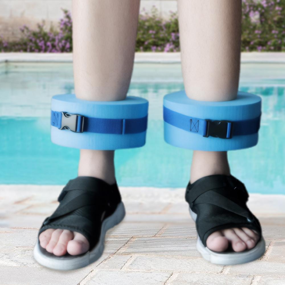 1/2pcs Water Ankle Ring with Quick Release Buckle Foam Aquatic Cuffs Swimming Float Ring for Swim Fitness Training