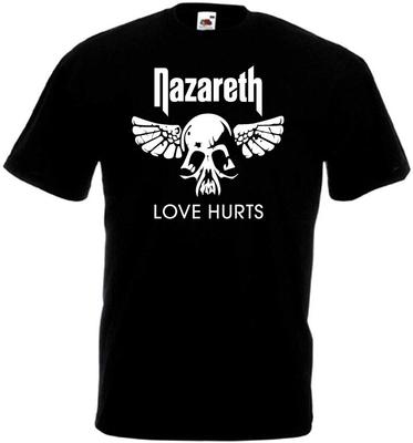 100% Baumwolle TOPS UNISEX T-SHIRTS HERREN DAMEN Nazareth Love Hurts T-Shirt Hardrock-Band