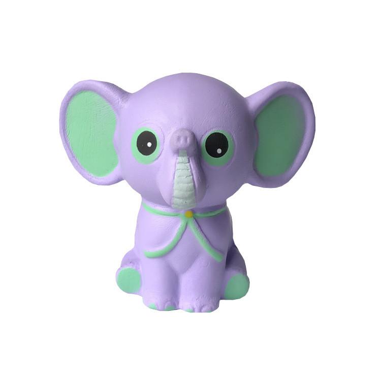 Cute Cartoon Elephant Stress Toy With Pu Foam For Childrens Playroom And Gift Giving