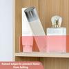 L-Shaped Acrylic Gap Partition Baffle - Anti-Fall Storage Rack for Bathroom Mirror Cabinet, Organizer for Cosmetics & Toiletries