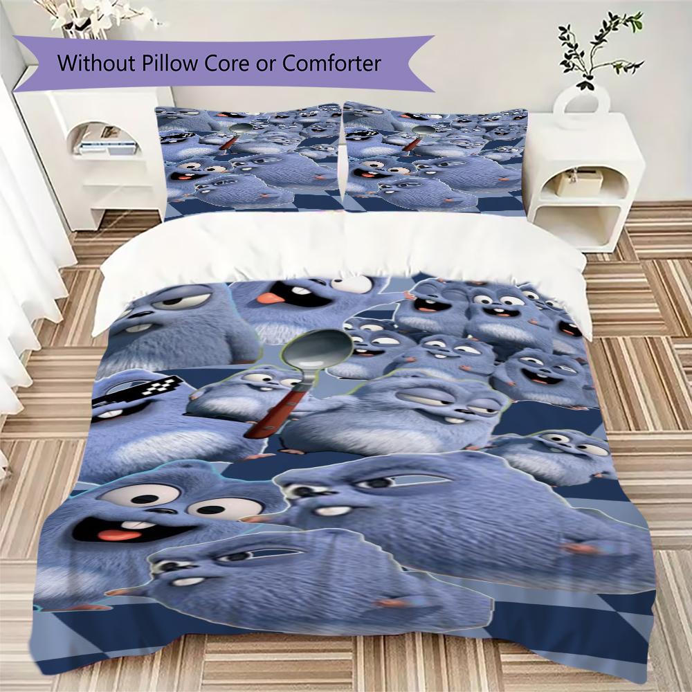 Grizzy Lemmings Bedding 1 Duvet Cover 2 Pillowcase Without Core Without Core Duvet Cover And Pillowcase Soft And Comfortable Bedding Set