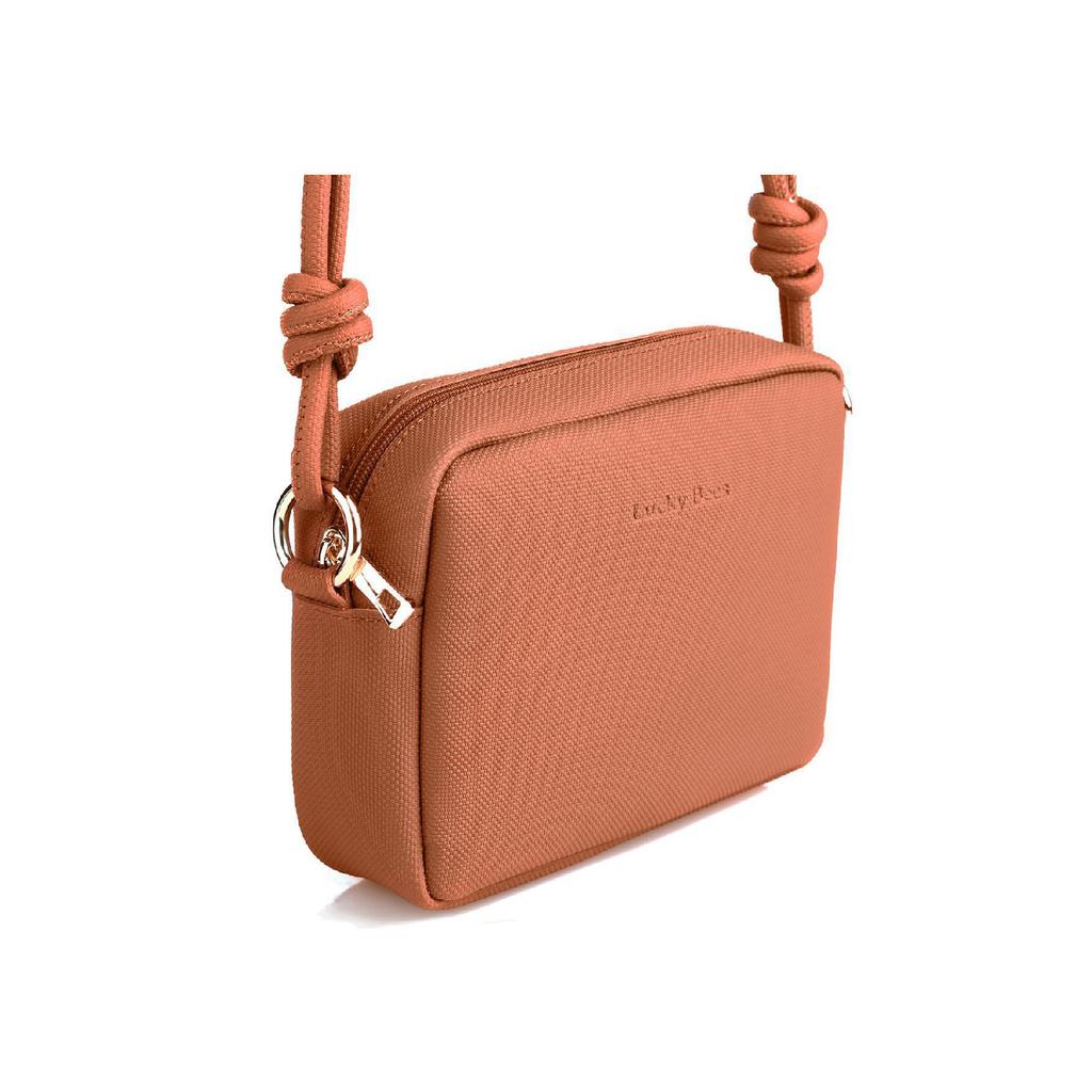 Mini-Umhängetasche für Damen mit Kreuzriemen-Reißverschluss