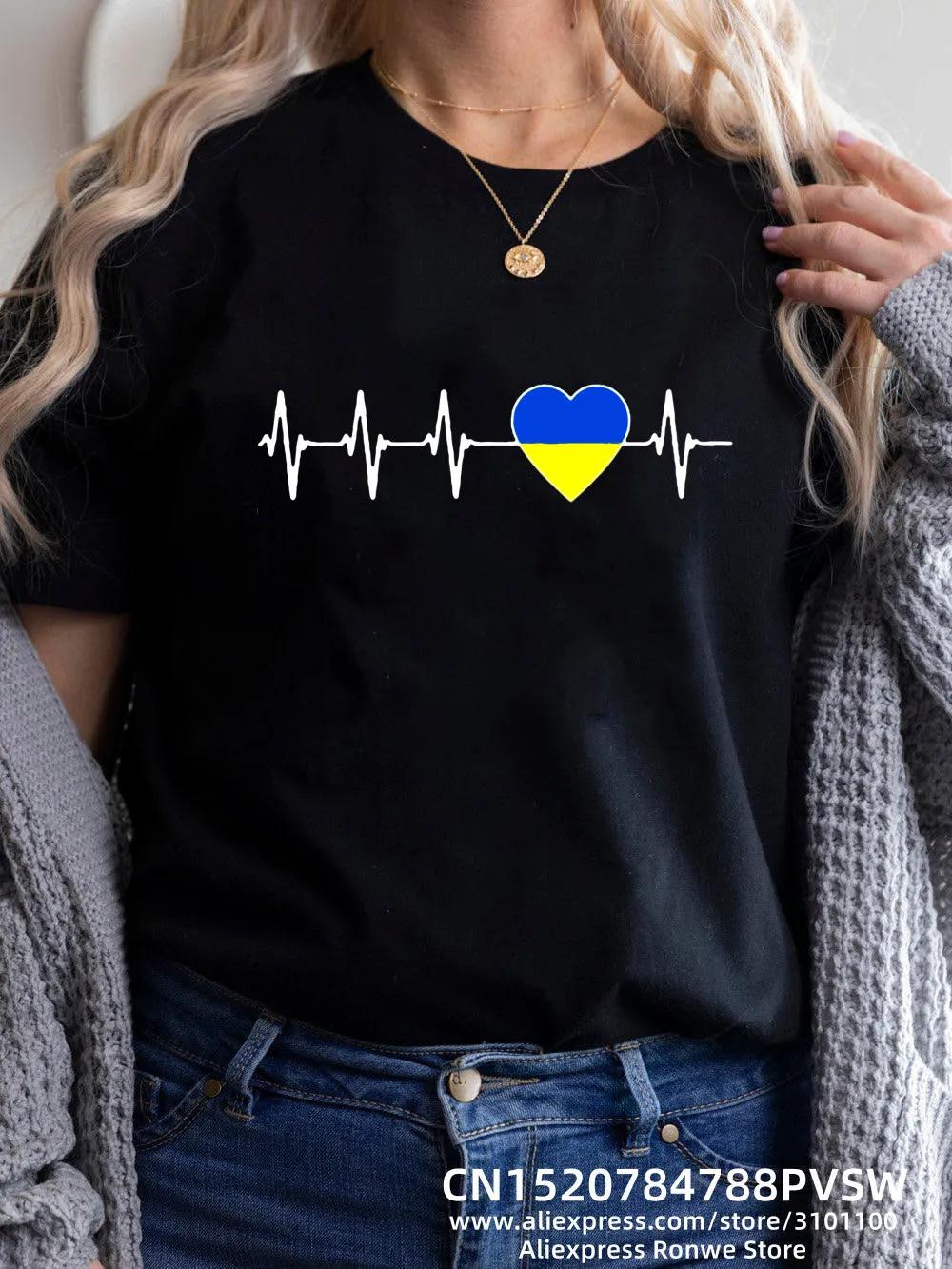 

Heartbeat Blue Yellow Women s Printed T-Shirt Girls YK Short Sleeve T-Shirt Top Ladies 90S Sweetheart Girls Harajuku Clothing M